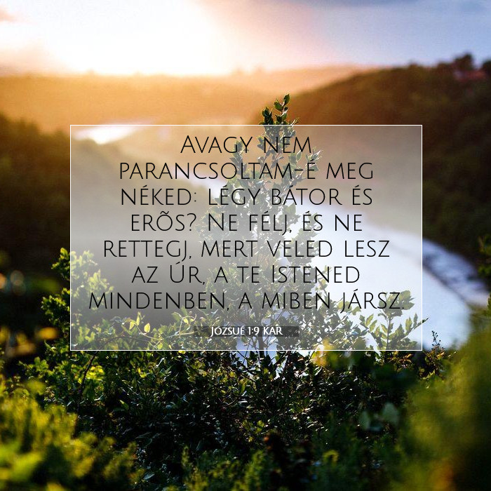 Józsué 1:9 Bibliai kommentár