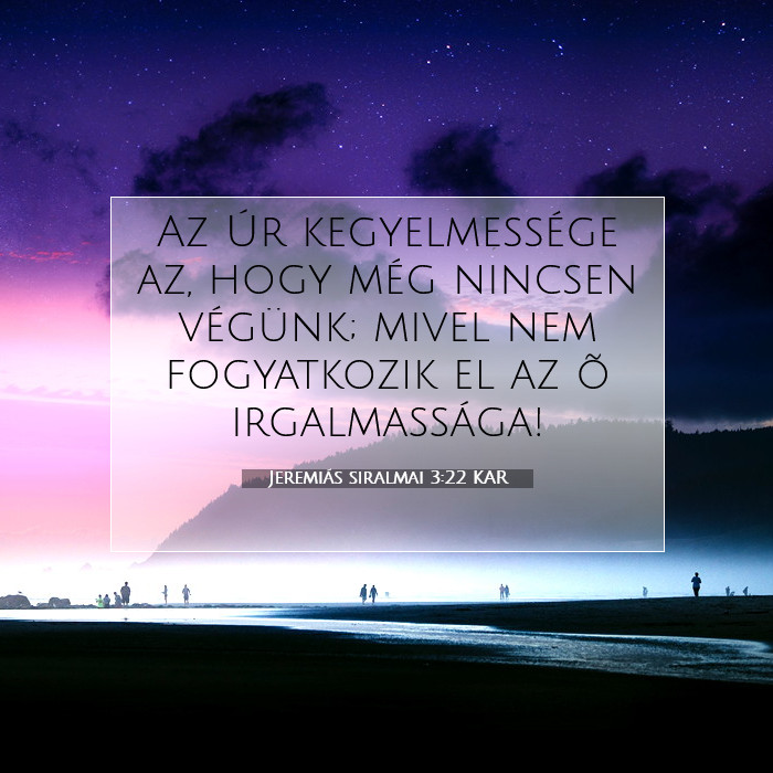 Jeremiás siralmai 3:22 Bibliai kommentár