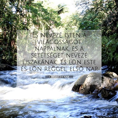 1 Mózes 1:5 Bibliai vers magyarázata