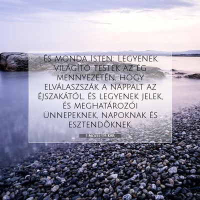 1 Mózes 1:14 Bibliai vers magyarázata