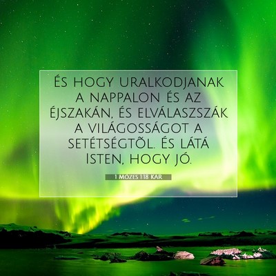 1 Mózes 1:18 Bibliai vers magyarázata