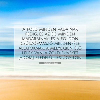 1 Mózes 1:30 Bibliai vers magyarázata