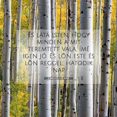 1 Mózes 1:31 Bibliai vers magyarázata