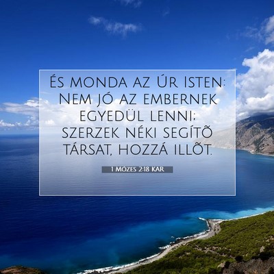 1 Mózes 2:18 Bibliai vers magyarázata