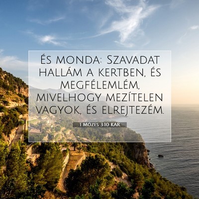 1 Mózes 3:10 Bibliai vers magyarázata