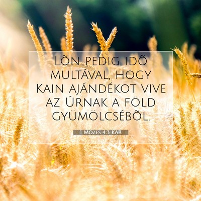 1 Mózes 4:3 Bibliai vers magyarázata