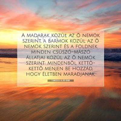 1 Mózes 6:20 KAR Bibliai verskép