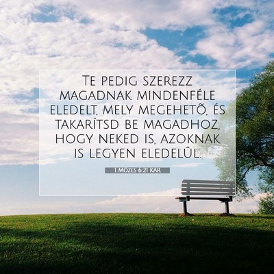 1 Mózes 6:21 Bibliai vers magyarázata