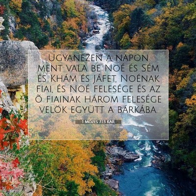 1 Mózes 7:13 KAR Bibliai verskép