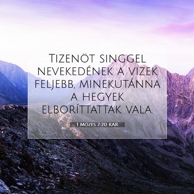 1 Mózes 7:20 Bibliai vers magyarázata