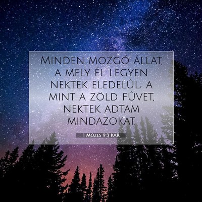 1 Mózes 9:3 Bibliai vers magyarázata