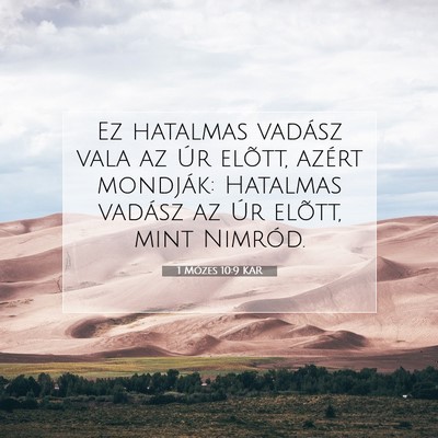 1 Mózes 10:9 Bibliai vers magyarázata