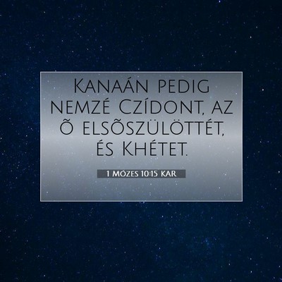 1 Mózes 10:15 Bibliai vers magyarázata