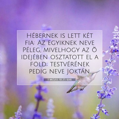 1 Mózes 10:25 Bibliai vers magyarázata