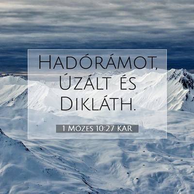 1 Mózes 10:27 Bibliai vers magyarázata