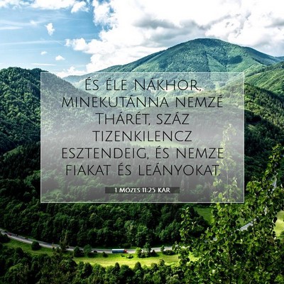 1 Mózes 11:25 Bibliai vers magyarázata