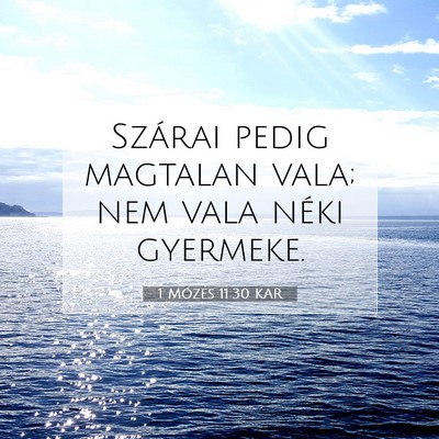 1 Mózes 11:30 Bibliai vers magyarázata