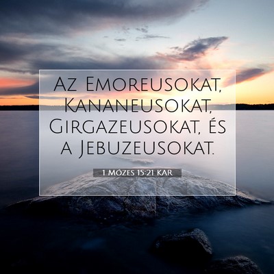 1 Mózes 15:21 Bibliai vers magyarázata