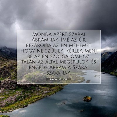 1 Mózes 16:2 Bibliai vers magyarázata
