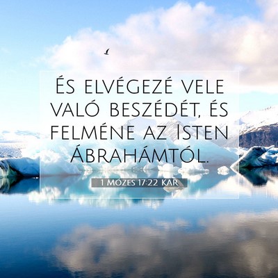 1 Mózes 17:22 KAR Bibliai verskép
