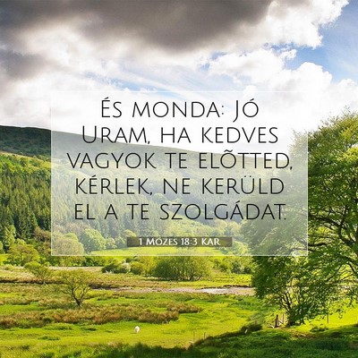 1 Mózes 18:3 Bibliai vers magyarázata