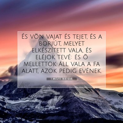 1 Mózes 18:8 Bibliai vers magyarázata