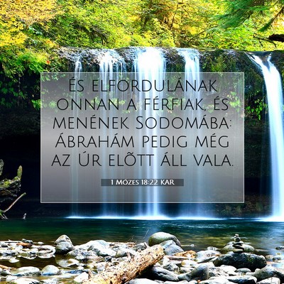 1 Mózes 18:22 KAR Bibliai verskép