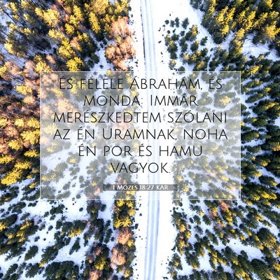 1 Mózes 18:27 Bibliai vers magyarázata