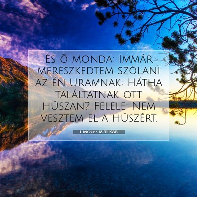 1 Mózes 18:31 Bibliai vers magyarázata
