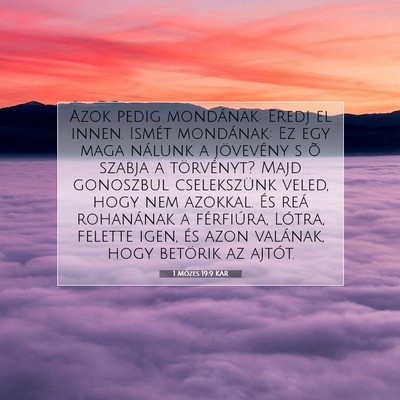 1 Mózes 19:9 Bibliai vers magyarázata