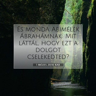 1 Mózes 20:10 Bibliai vers magyarázata