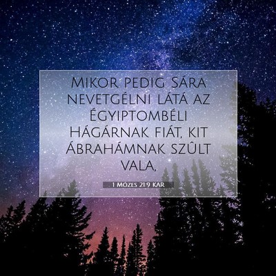 1 Mózes 21:9 Bibliai vers magyarázata