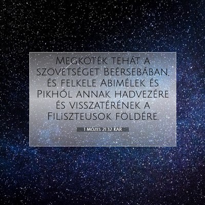 1 Mózes 21:32 Bibliai vers magyarázata