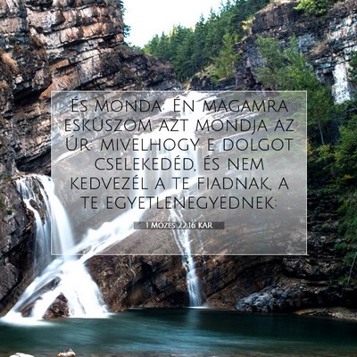 1 Mózes 22:16 Bibliai vers magyarázata
