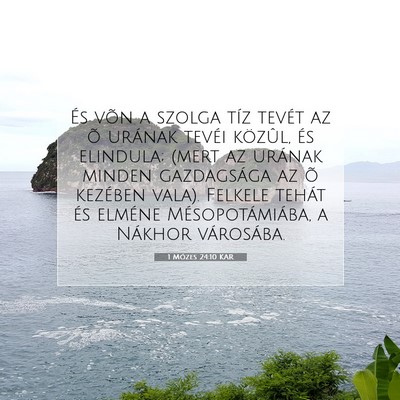 1 Mózes 24:10 Bibliai vers magyarázata