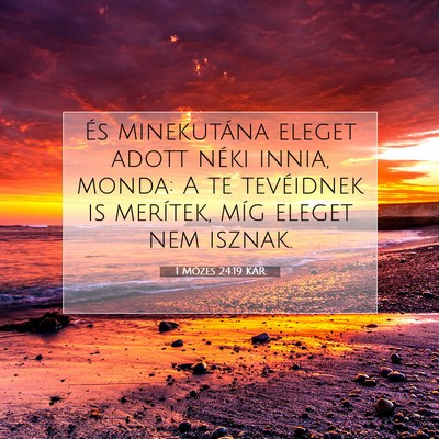1 Mózes 24:19 Bibliai vers magyarázata