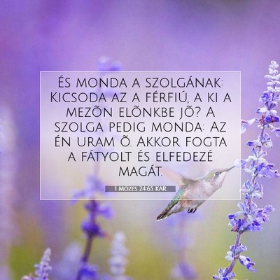 1 Mózes 24:65 Bibliai vers magyarázata