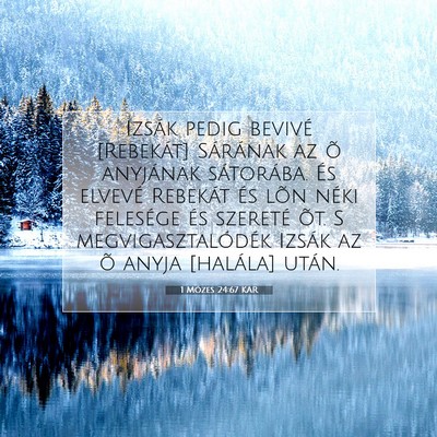 1 Mózes 24:67 Bibliai vers magyarázata