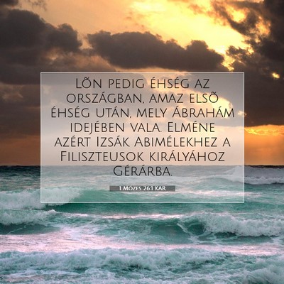 1 Mózes 26:1 KAR Bibliai verskép