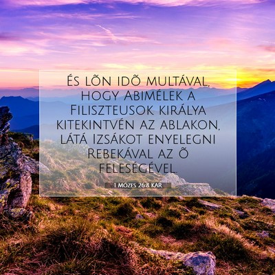 1 Mózes 26:8 Bibliai vers magyarázata