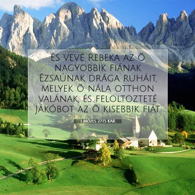 1 Mózes 27:15 Bibliai vers magyarázata