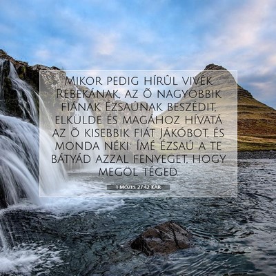 1 Mózes 27:42 Bibliai vers magyarázata
