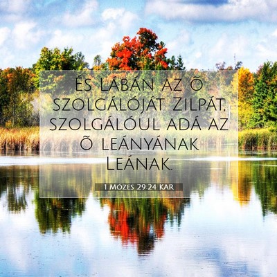 1 Mózes 29:24 Bibliai vers magyarázata