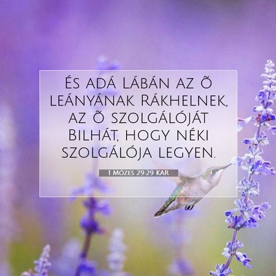 1 Mózes 29:29 Bibliai vers magyarázata