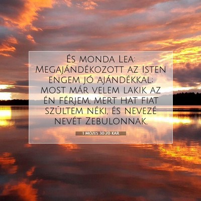 1 Mózes 30:20 Bibliai vers magyarázata