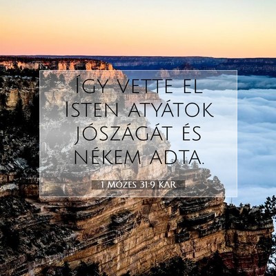 1 Mózes 31:9 KAR Bibliai verskép