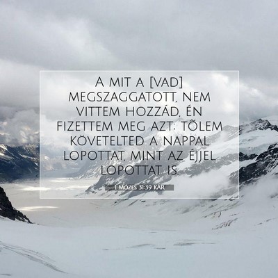 1 Mózes 31:39 KAR Bibliai verskép