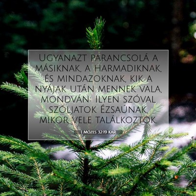 1 Mózes 32:19 Bibliai vers magyarázata