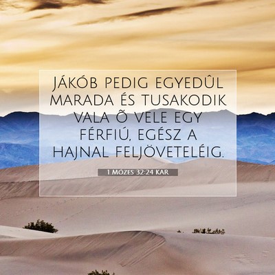 1 Mózes 32:24 Bibliai vers magyarázata