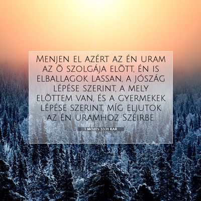1 Mózes 33:14 Bibliai vers magyarázata